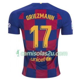 Camisolas de Futebol FC Barcelona Antoine Griezmann 17 Equipamento Principal 2019/20 Manga Curta
